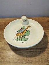 Rare Assiette à bouillie SALINS PICOLO picolette Jean Image ORTF RTF Année 60's