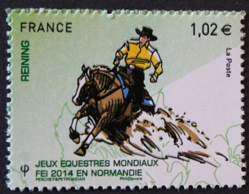 Timbre france reining - france,
