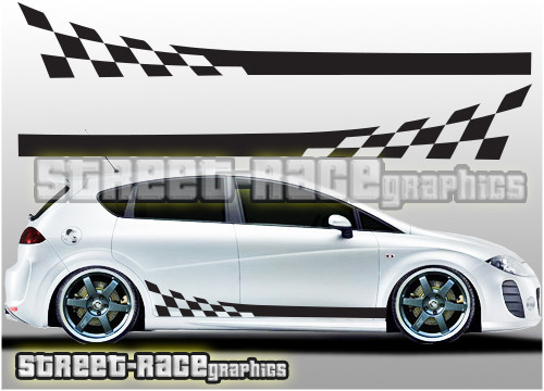 Seat side 014 racing stripes