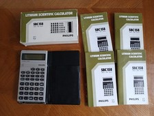 PHILIPS SBC 185 Lithium Scientific Calculator - complet et fonctionnel 