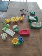 Lego duplo douche toilettes aspirateur téléphone lits évier table etc..