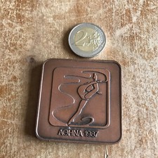 médaille piéce N166 sport gymnastique aohna 1987