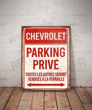 Plaque métal vintage