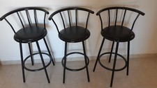 LOT de 3 chaises hautes (chaises de bar)