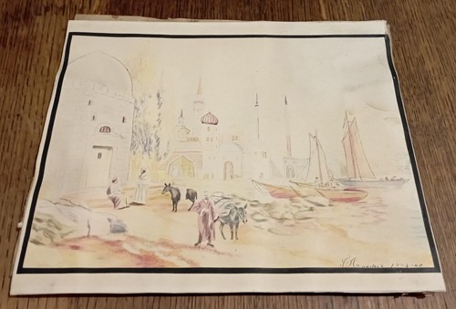 Aquarelle orientaliste
