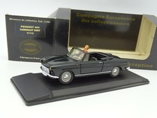 Leader Résine CEC 1/43 - Peugeot 404 Cabriolet Noire + Personnage