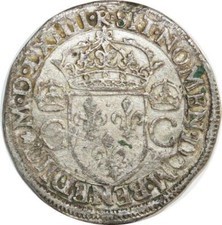 O6186 Rare Teston Charles IX 1er type 1564 M Toulouse Argent ->F offre