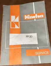 DOCUMENTATION / SERVICE  KINOTON FP20 / LIVRET 43 PAGES