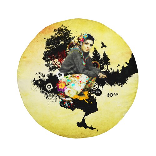 Serviette plage ronde - ronde,