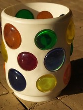 Gobelet en Résine Pastilles de Couleurs Vintage C.Riethmuller Germany