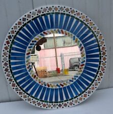 Miroir en Bois Et Mosaïque De