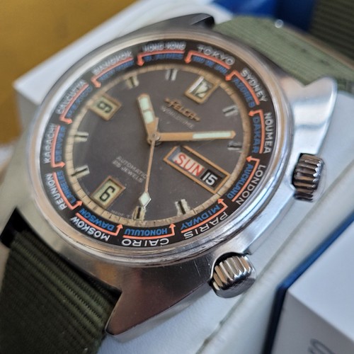 Felca worldtime 42mm steel - worldtime,