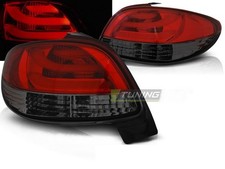Feux Arrière LED Bar Rouge/fumé Pour Peugeot 206
