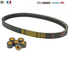 Kit COURROIE CRANTEE FIBRE + 6 Galets SUZUKI BURGMAN 125 ABS 2014 à 2020