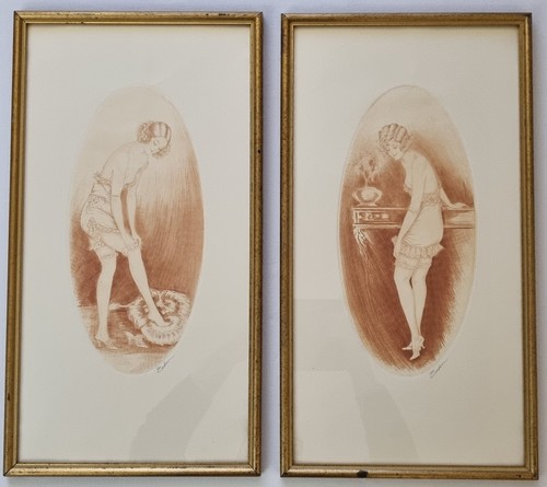 Paire gravures art - gravures, déco