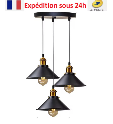 Vintage led fer - fer, abat-jour