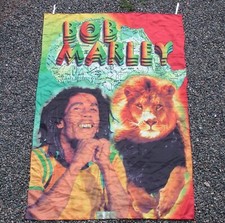 AFRIQUE tenture / tissu 142 x 90 cm BOB MARLEY REGGAE RASTA LION AFRICA JAMAIQUE