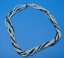 Ancien collier perles fines avec fermoir argent vermeil