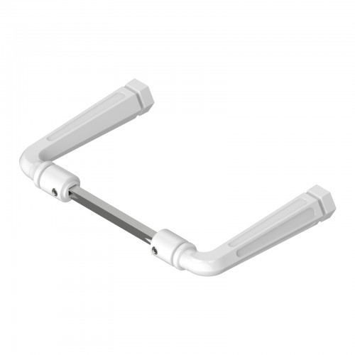 Poignée double aluminium - double,