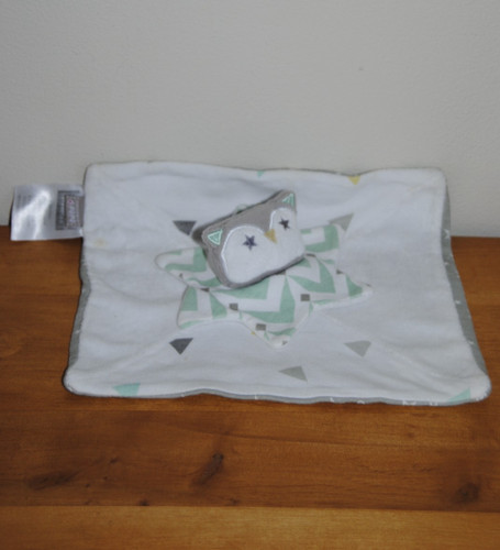Doudou plat hibou - plat, chouette