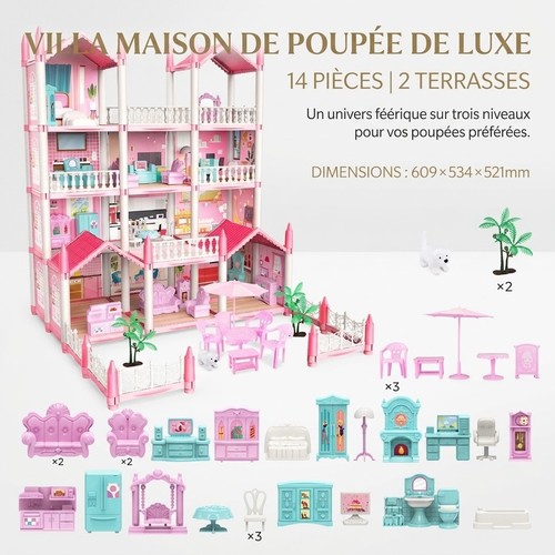 Grande maison poupée 14 - maison, de