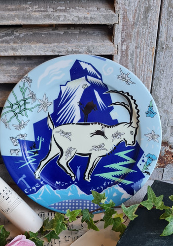 Ancienne assiette plate - ancienne,