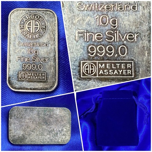 Lingot argent pur - pur, argor