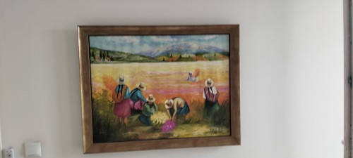 Grand tableau peinture - , à