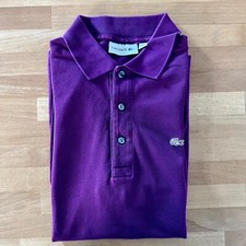 Polo Lacoste violet t.3 slim fit