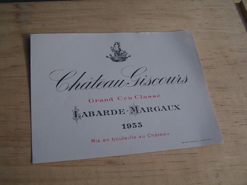 étiquette vin chateau