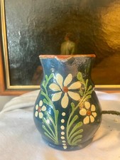 pichet à vin ou eau de 50 cl  avec anse bleu de Soufflenheim