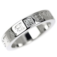 Bague diamant double logos