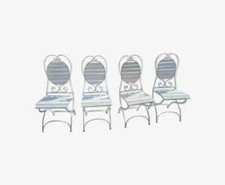 4 chaises  de jardin pliantes