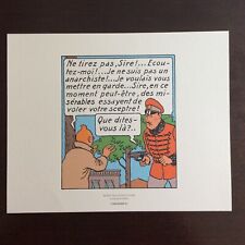 HERGE-MOULINSART 2011 Le sceptre d'Ottokar Tiré à part Litho Planche 40 Strip 6