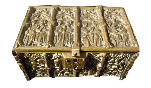 Coffret bronze style gothique - coffret,