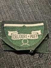 Insigne tissu Scout De France Toujours Prêt Sur Fond Vert