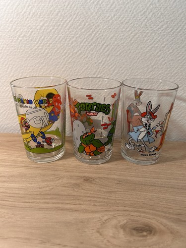 Lot anciens verres a - 3,
