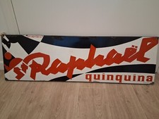 ancienne  grande plaque èmaillèe " St Raphaël Quinquina " , 29 x 96 cm .