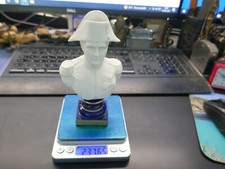 buste Napoléon 1er,biscuit et porcelaine,signés Reguam,H 16cm,P 237g