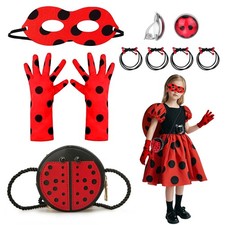 8 Pièces Deguisement Ladybug
