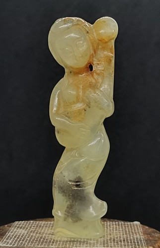 Ancienne sculpture jade - sculpture,