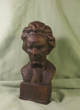 Buste de Beethoven en bois ou