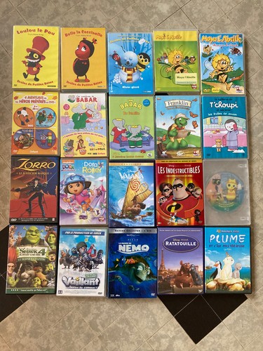 Déstockage lot dvd dessins - déstockage,