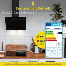 SNDOAS Noir LED 60cm Hotte