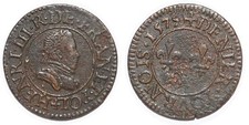 HENRI III Denier tournois 1er