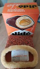 Chancelière Électrique Pour Pieds Vintage Orange Chauffe Pied Avec Boite origine