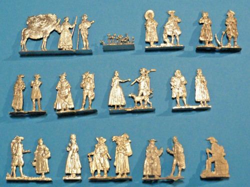 Plats étain zinnfiguren - d'étain,
