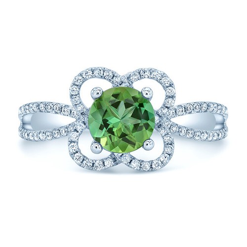 14k blanc vert - blanc,