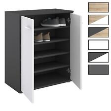 Meuble à chaussures commode rangement avec 2 portes en mélaminé