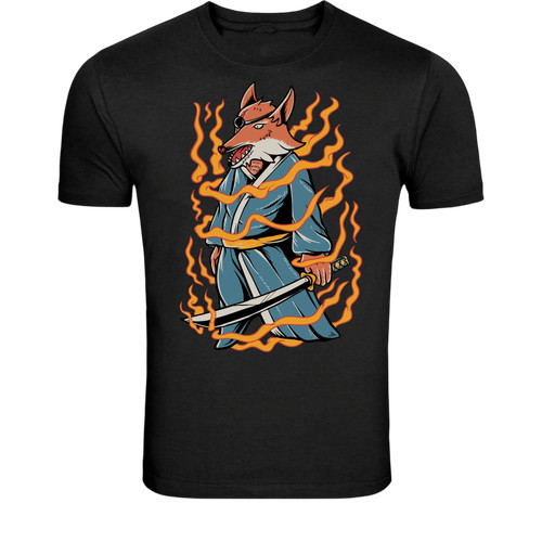 Samurai fox warrior shirt - fox, t-shirt